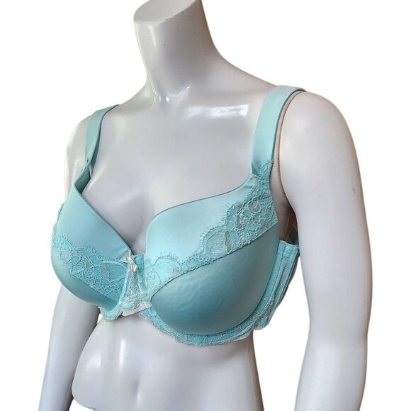 Ambrielle Full Figure Blue Bra (40D) - Picture 1 of 5